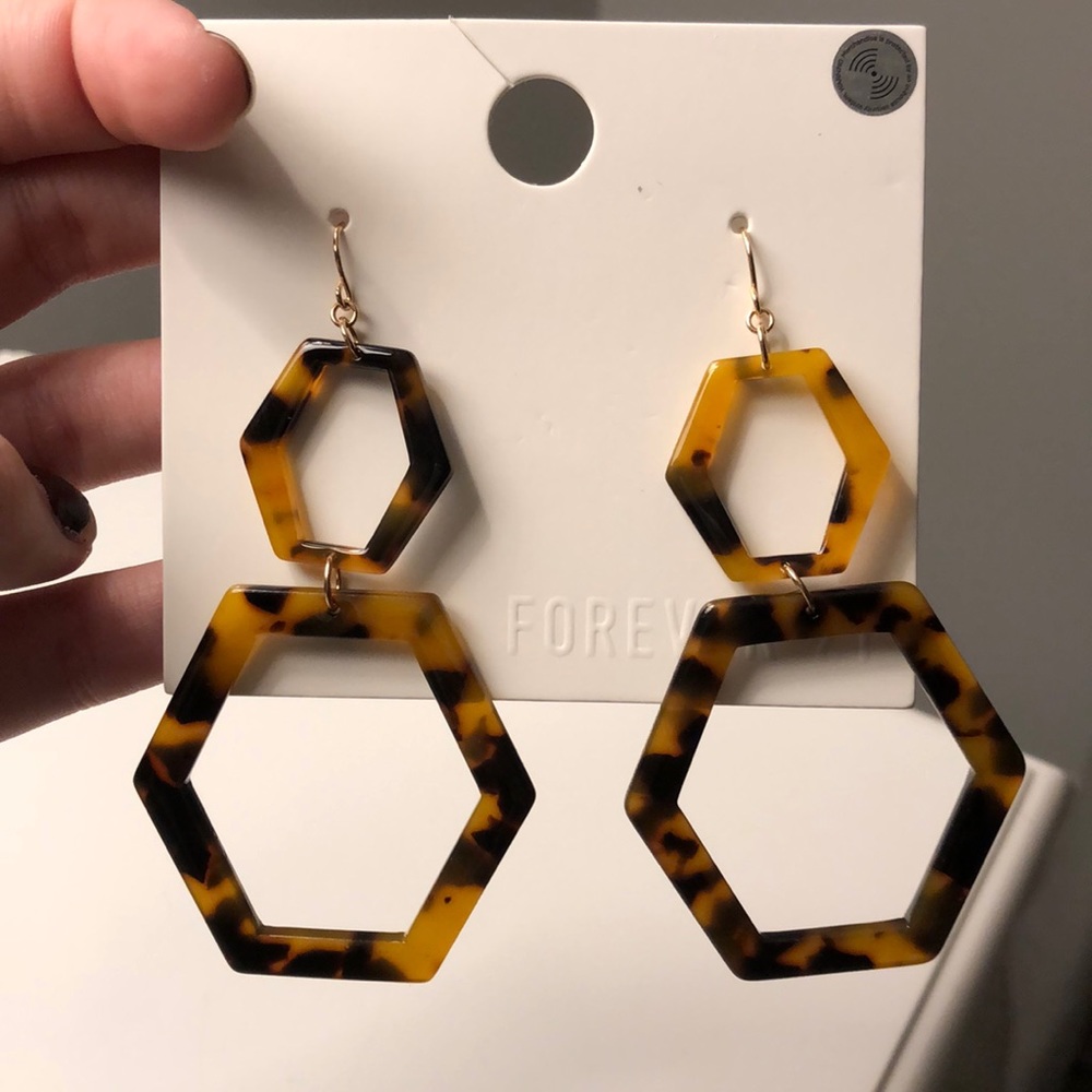 Tortoise shell earrings